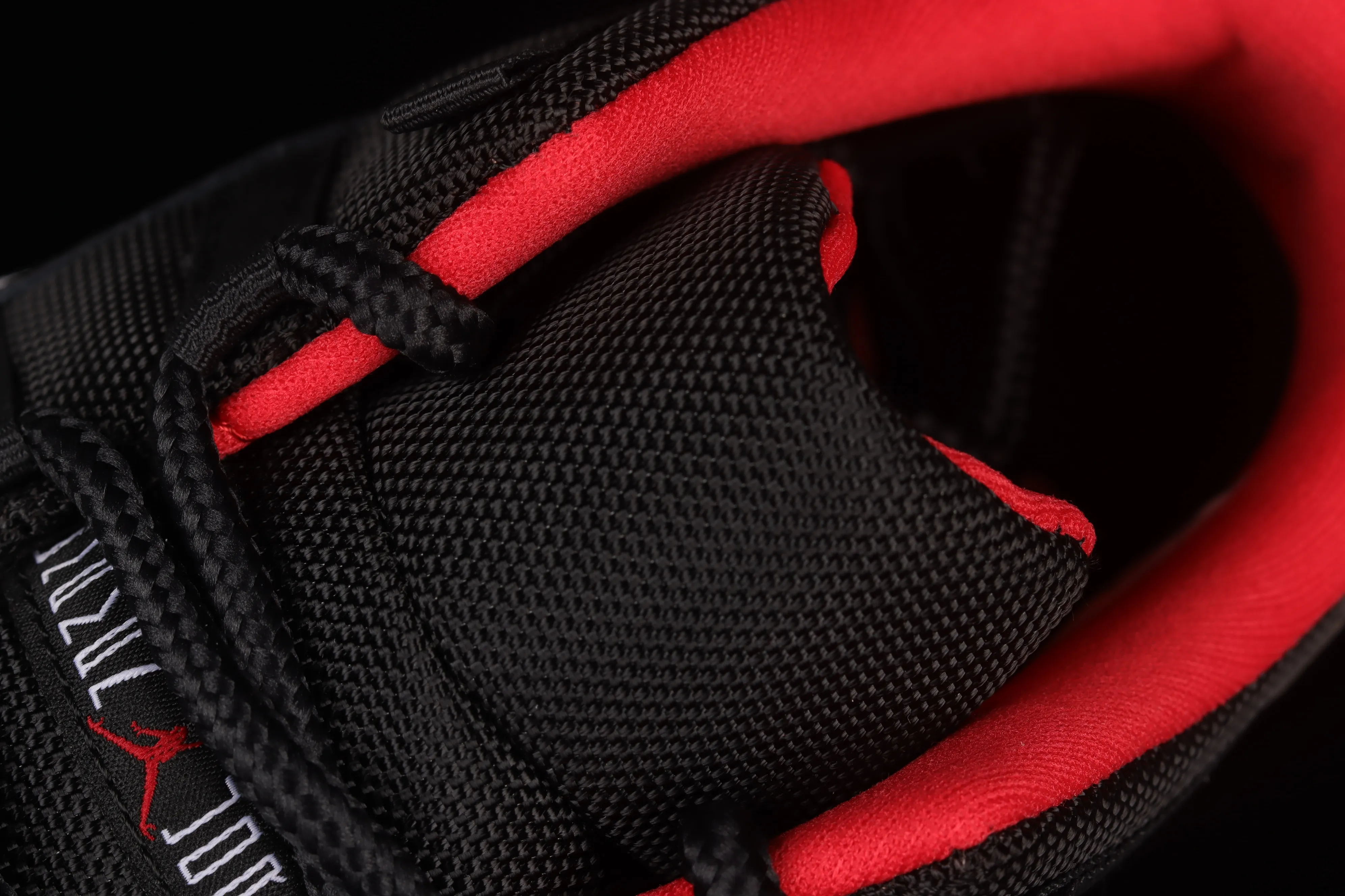 All categories Air Jordan Jordan series basketball shoes Air Jordan 11 #ZG version Air Jordan 11 Low Bred AJ11 Joe 11 patent leather black and red low-top basketball shoes 528896-012